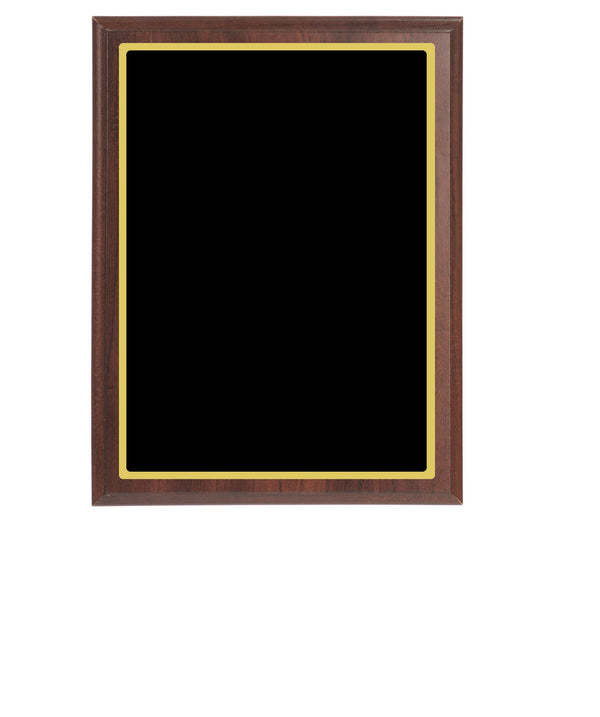 Value Wall Plaques Black Brass Plates Cherry Finish Board