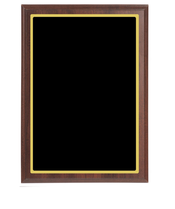 Value Wall Plaques Black Brass Plates Cherry Finish Board