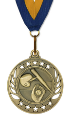 Baseball Medal - Galaxy - Gold, Silver, & Bronze